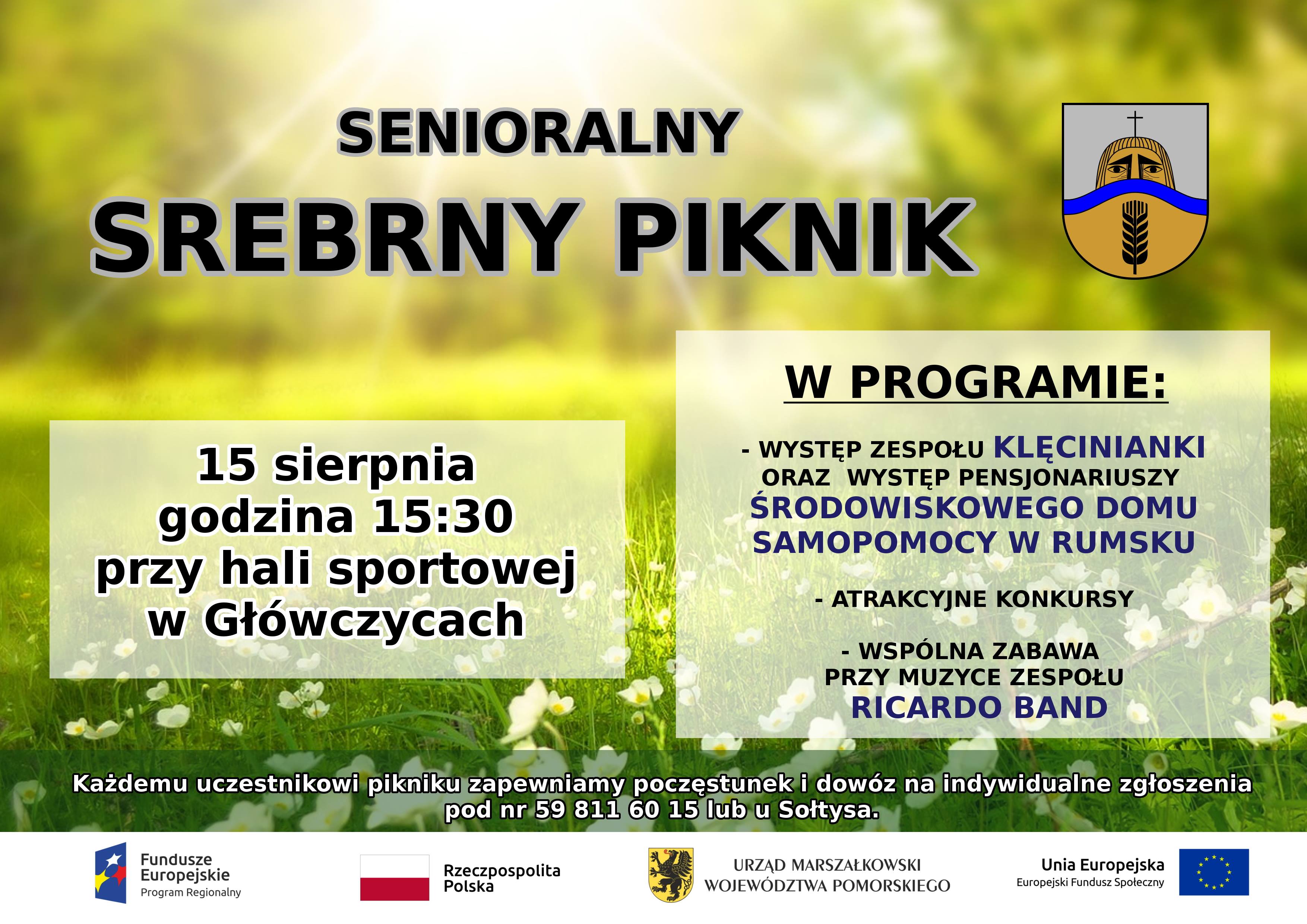 Plakat promujący piknik senioralny